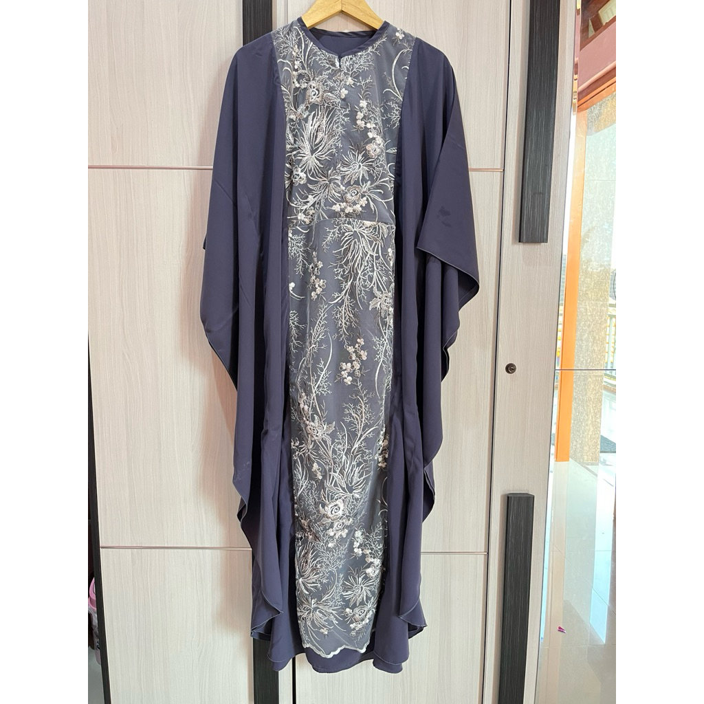 Gamis kaftan kelelawar preloved