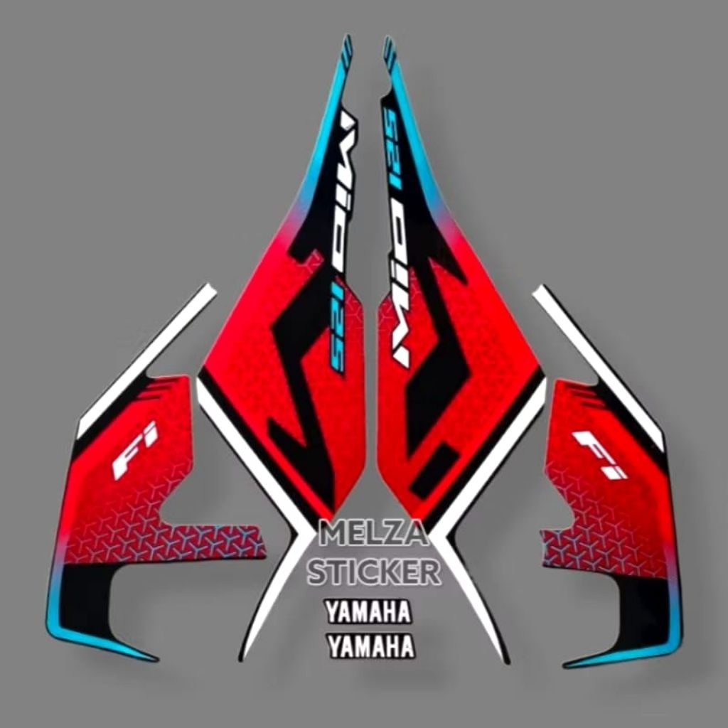 Stiker Striping Lis Body Motor Mio M3 2022 Warna Merah