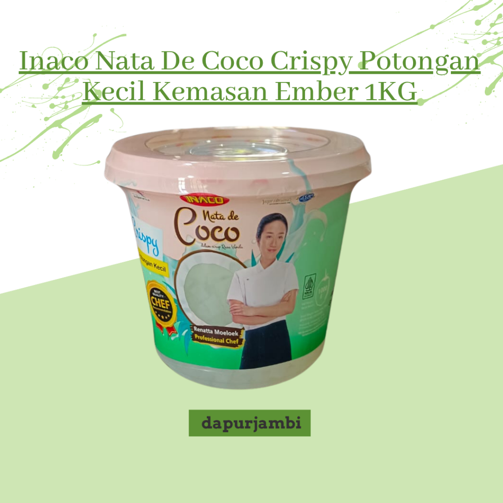 

Inaco Nata De Coco Crispy Potongan Kecil Kemasan Ember 1KG