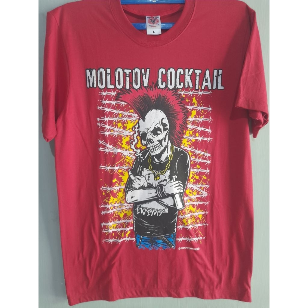 kaos musik band punk lokal MOLOTOV COCKTAIL