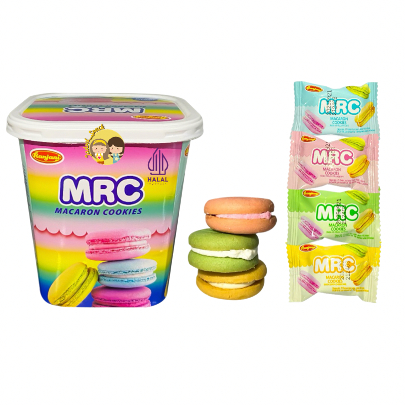 

Snack MRC Macaroon kemasan toples mini 92gr