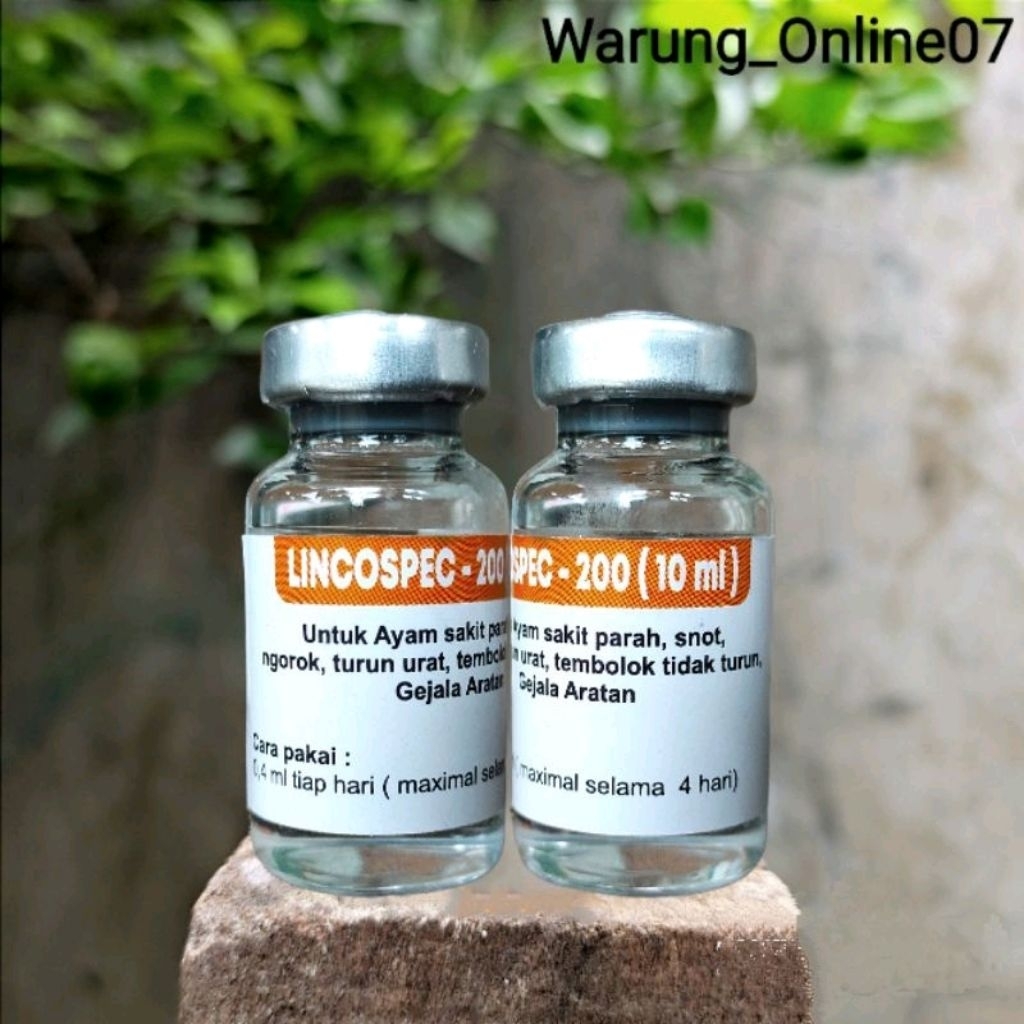 Lincospec 200 Original Dosis 10ml - 10x Lebih Bagus Dari Medoxy L dan Medoxy LA Obat Hewan perbotol