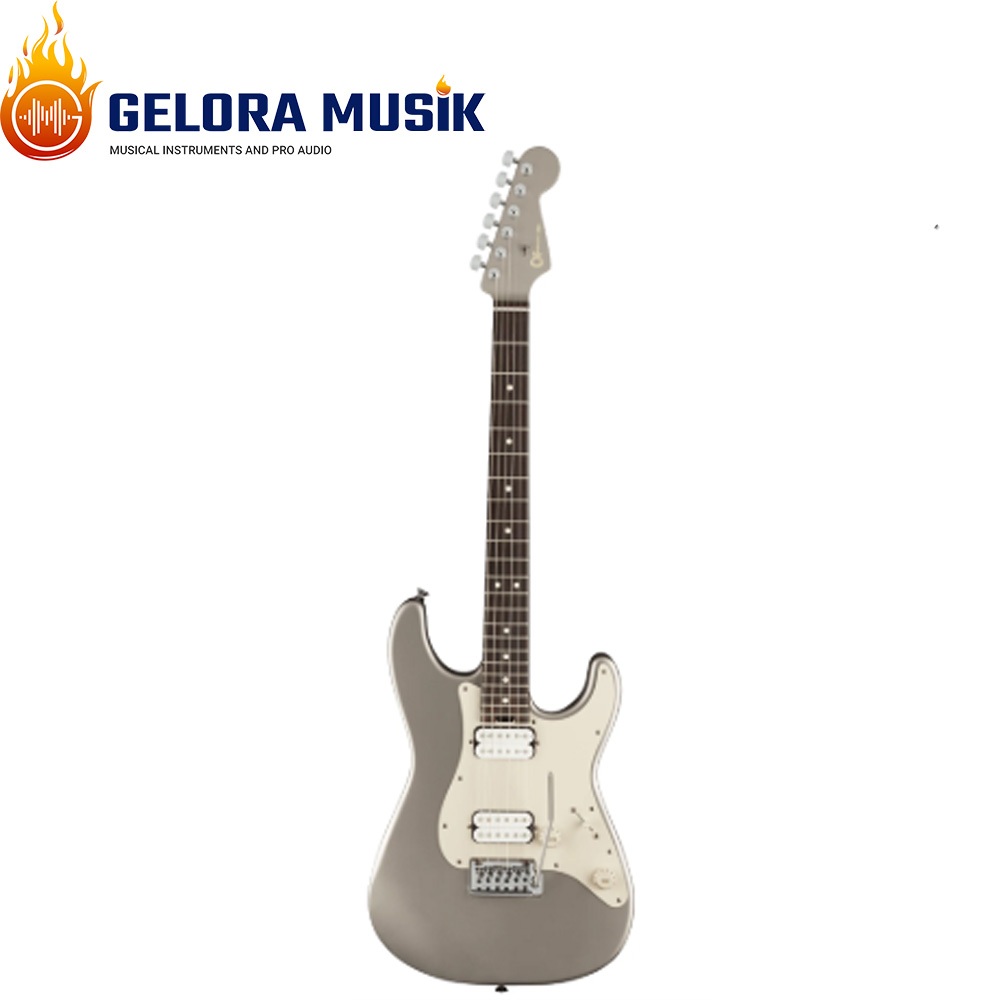 Gitar Elektrik Charvel Prashant Aswani Signature Pro-Mod So-Cal PA28, Inca Silver