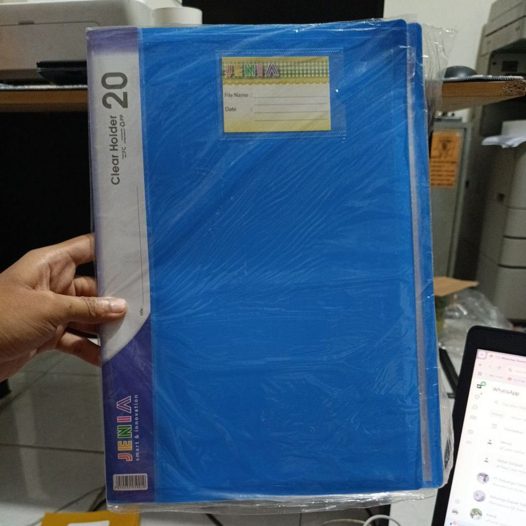 

Map Clear Holder Jenia F4 Folio 40 Pocket Display Book Document Keeper ECERAN