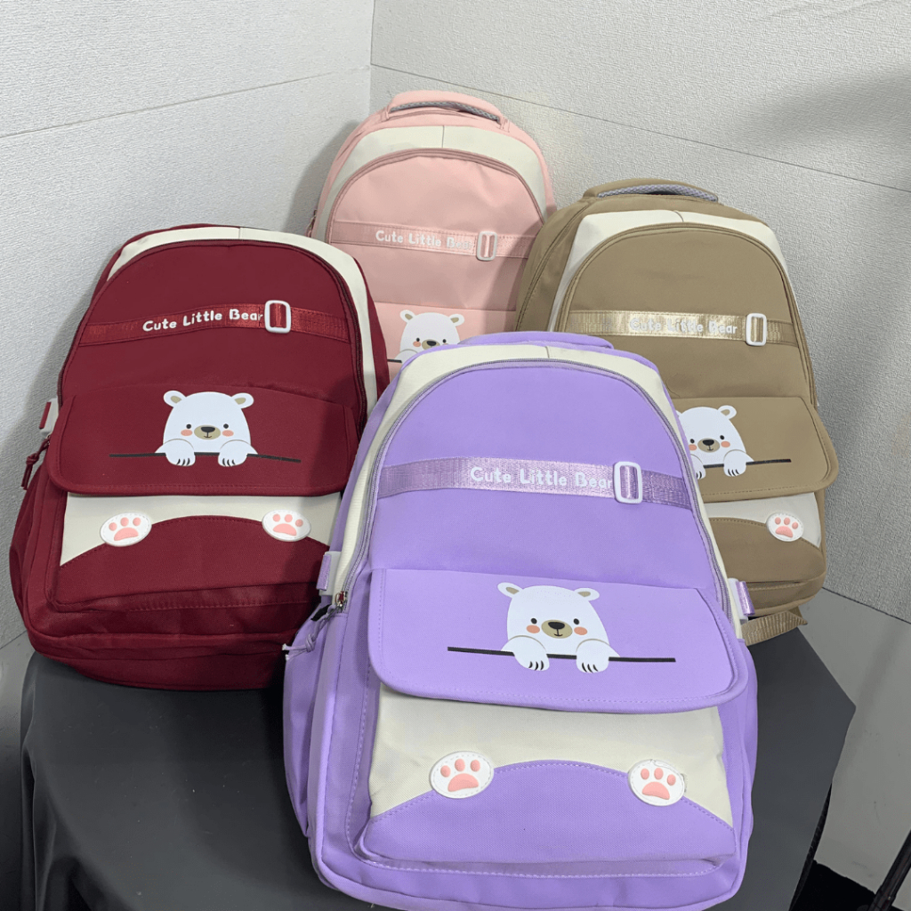 Tas Anak Sekolah Perempuan Tas Anak Poliester Tebal Import Tas Anak Remaja Tas Sekolah Tas Kuliah Ta