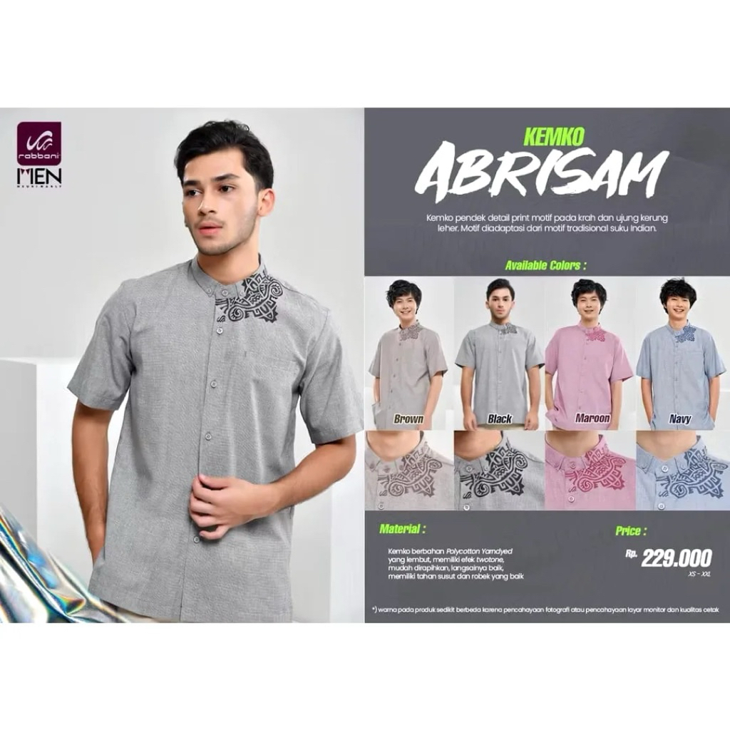 KEMKO ABRISAM RABBANI // ORI RABBANI // KEMKO LENGAN PENDEK