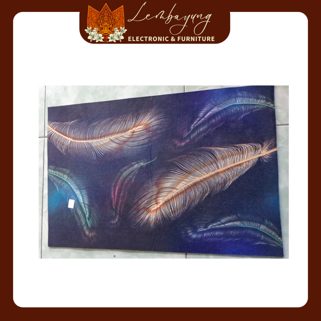 KESET MOTIF DAUN MENYERAP AIR TAHAN LAMA PROMO