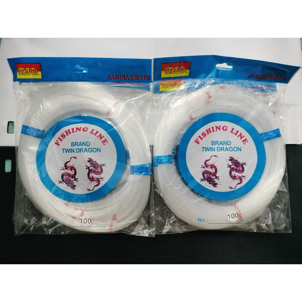 Senar Pancing Putih Cap Naga / Tali Pukat Ukuran 100