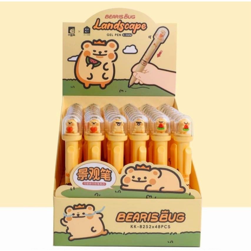 

(3PCS) PULPEN KUKI LANDSCAPE KK-8252 BEARIS BUG / BALLPEN / PENA