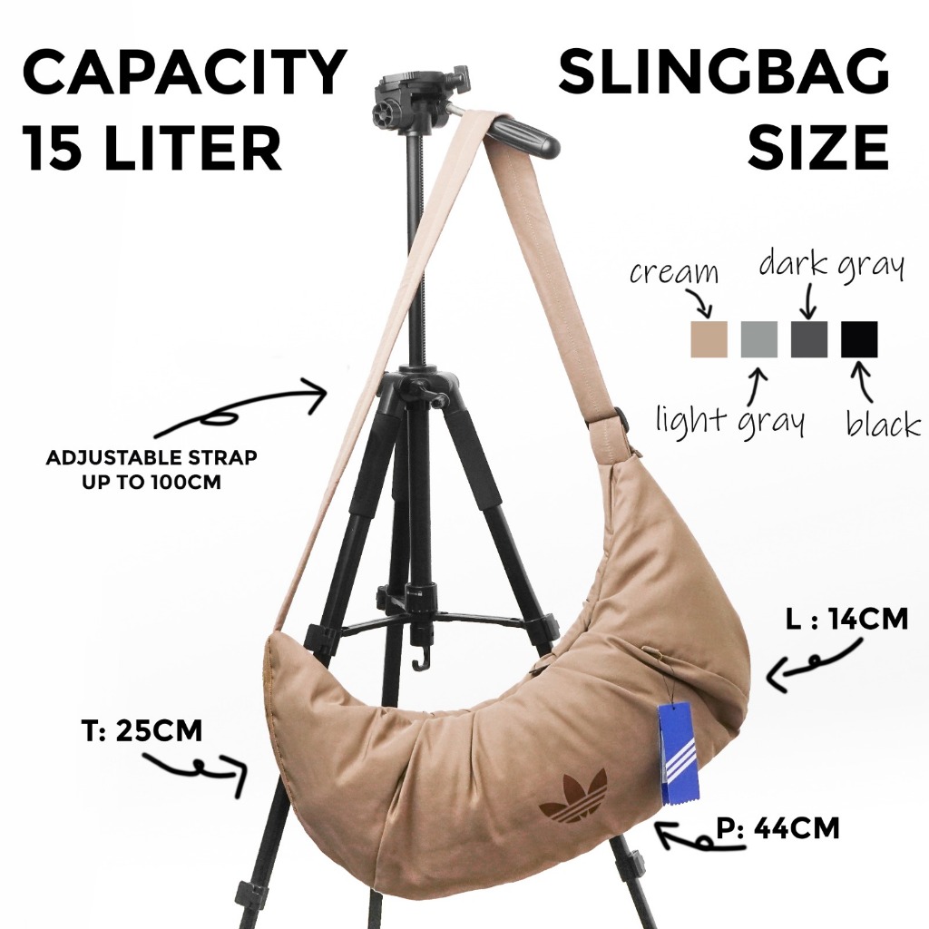 Slingbag Adidas / Tas Selempang Pria Kualitas Import Mirror ORI Unisex