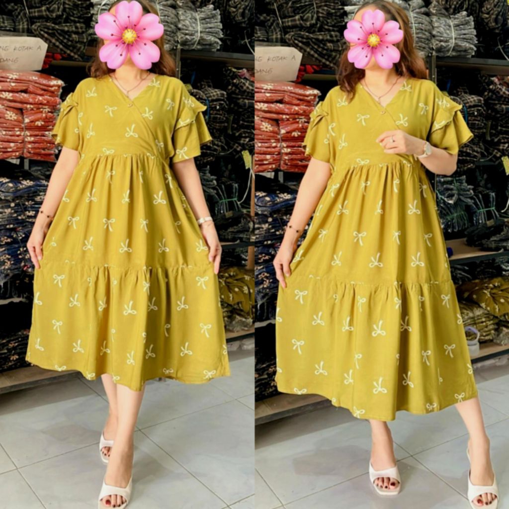 Daster Kimono Kerut Rayon / Daster Rayon Kimono / Daster Rayon / Daster Resleting / Daster Rayon Mur