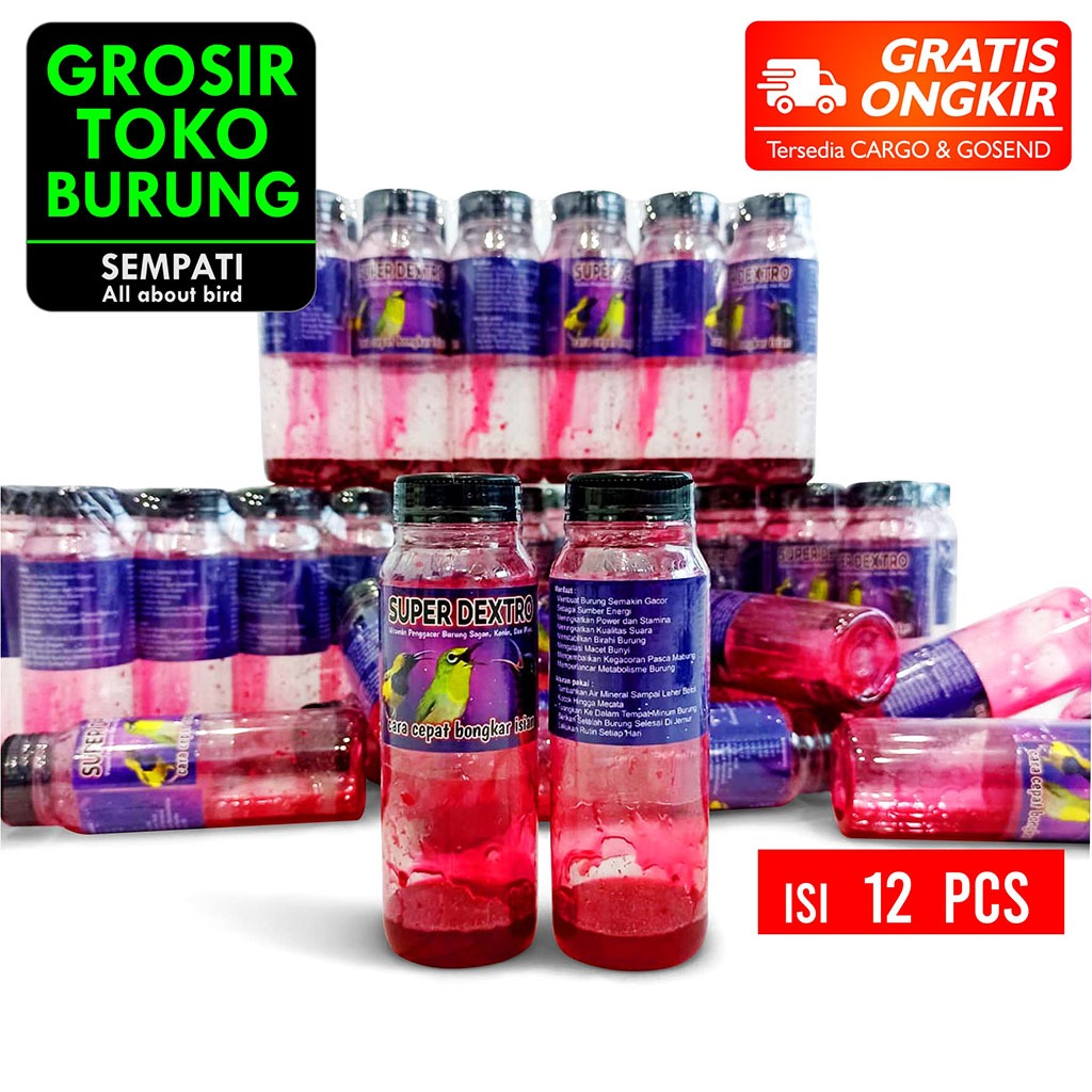 SEMPATI GROSIR Super Dextro Instant Multivitamin Minuman Pleci Sogon Konin Isi 12 Pcs Vitamin Suplem