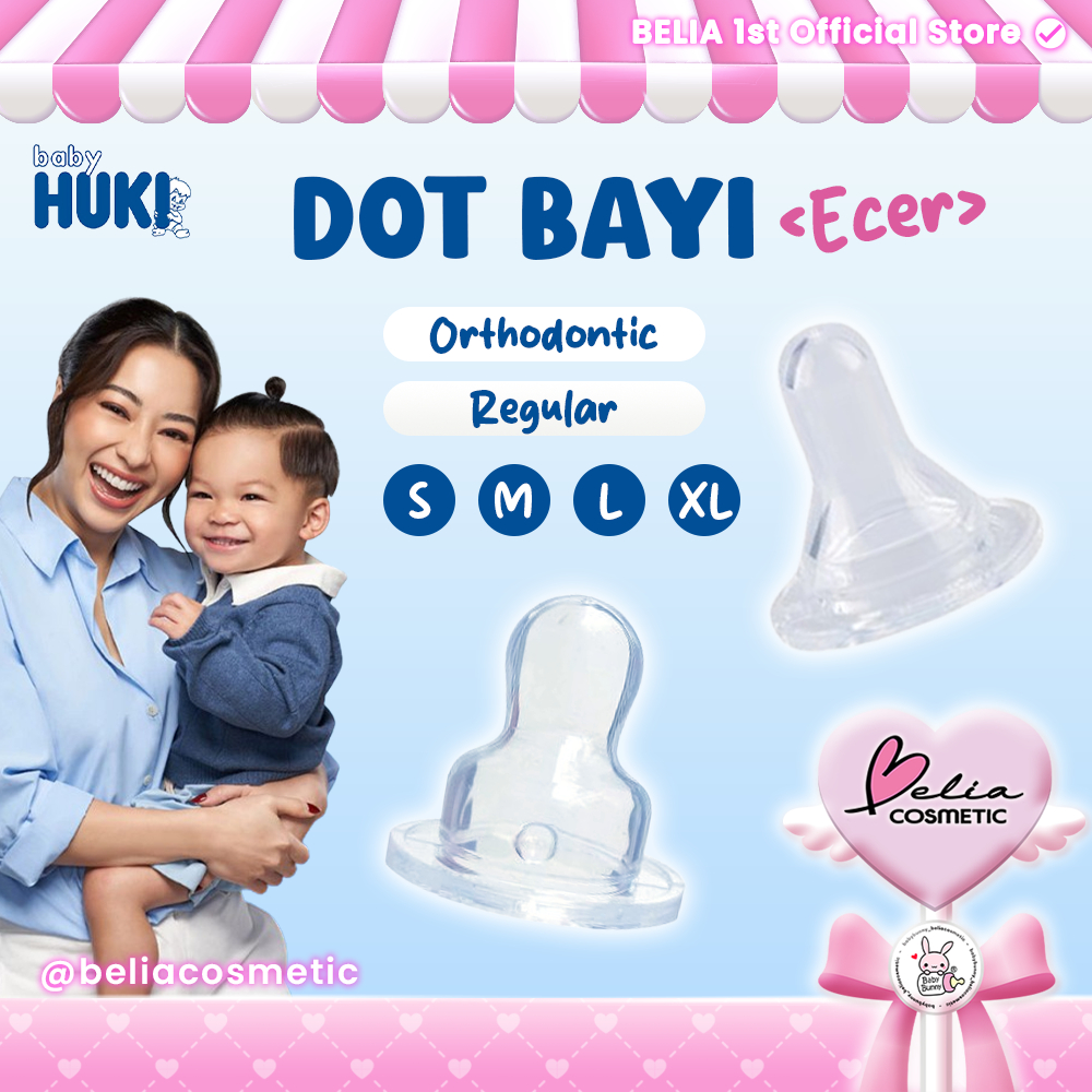 ❤ BELIA ❤ BABY HUKI Dot Susu Bayi ECER Series | Orthodontic Reguler |  0 sampai 6+ bulan