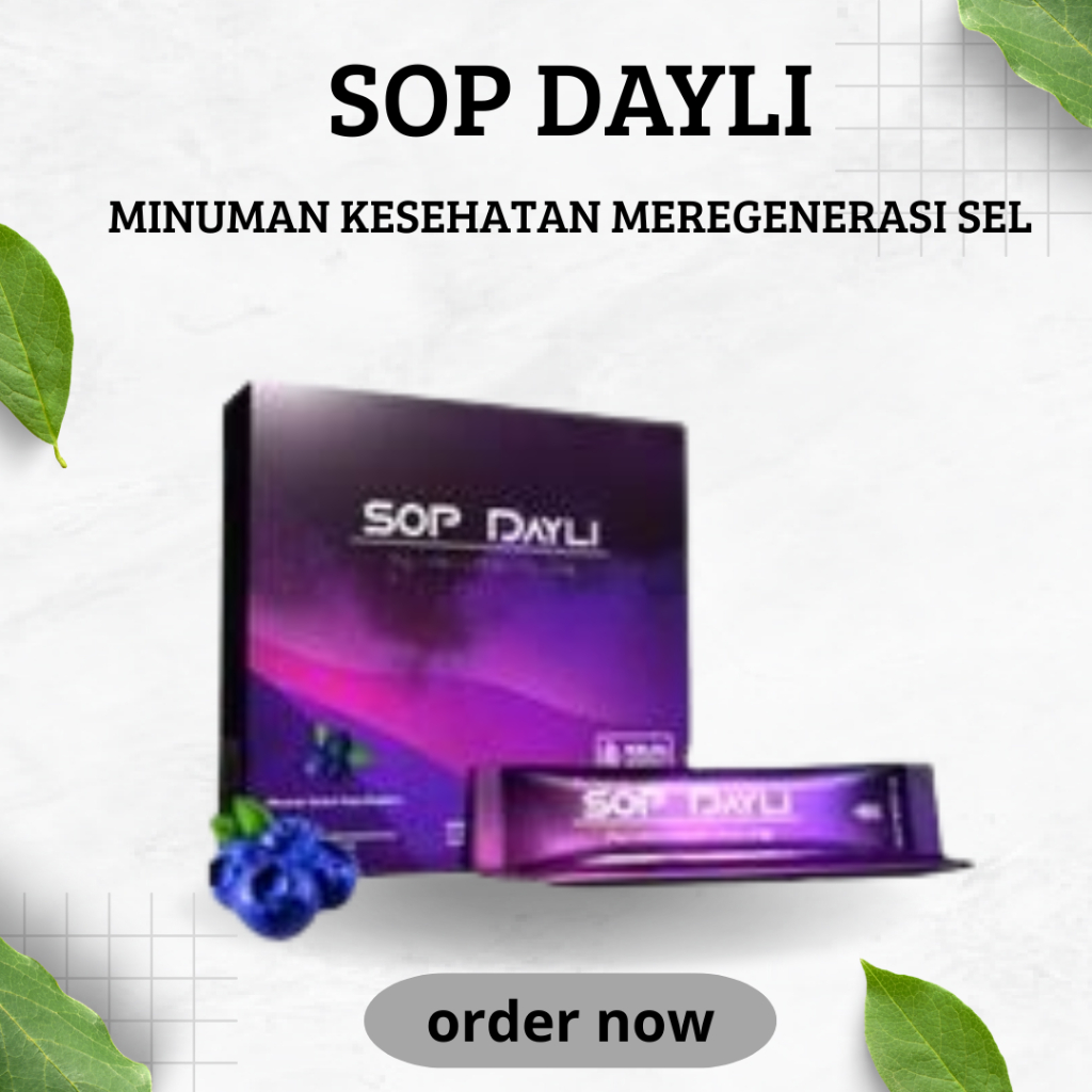

sop dayli rasa blueberry 1 Box isi 15 sachet