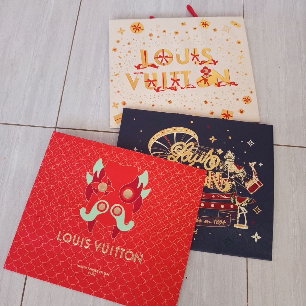 

paper bag lv original limited edition ukuran 40×16×34cm