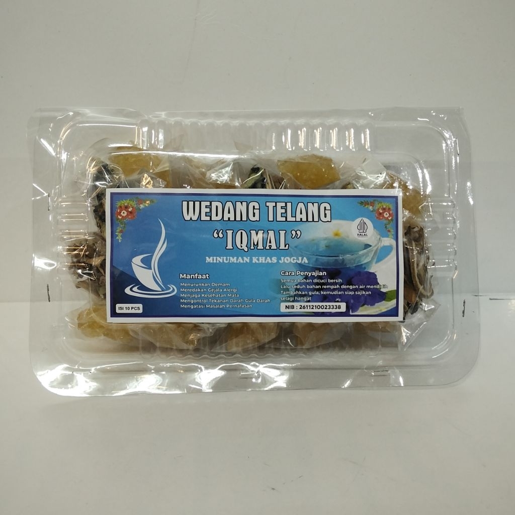 

Racikan wedang telang IQMAL lengkap dengan gula batu