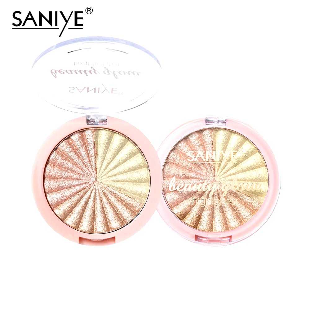 (COD)SANIYE 5 Warna Glitter Highlighter Wajah Highlight Eyeshadow Waterproof Powder Kosmetik | BPOM