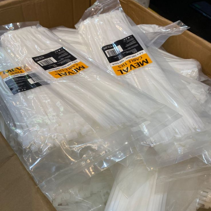 

KABEL TIES / CABLE TIES/ LEBAR 2,5MM / PANJANG 10/15/20MM MEVAL