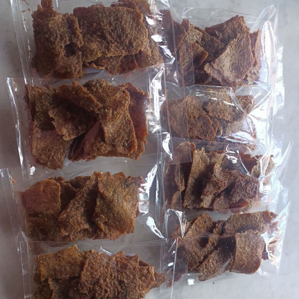 Paket Hemat 8 Bungkus Dendeng Rinuak - Ikan Kecil Danau Maninjau - Food Kuliner khas Minang