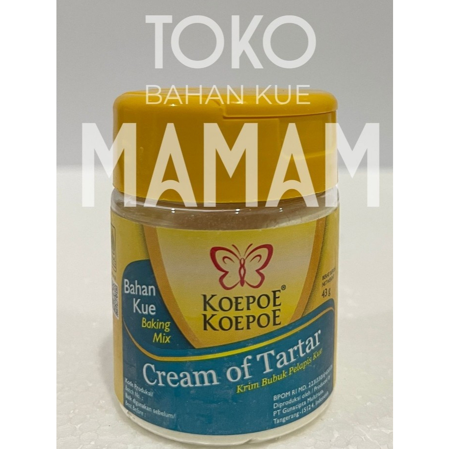 

Cream of Tartar Koepoe-Koepoe – Bahan Kue Pengembang Putih Telur & Karamel