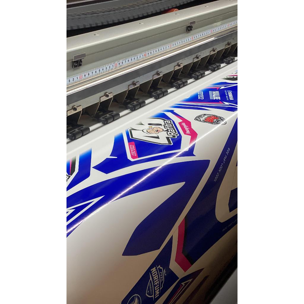 Desyallshop Decal Stiker Wr 155 Biru Hitam Simpel Keren Motif