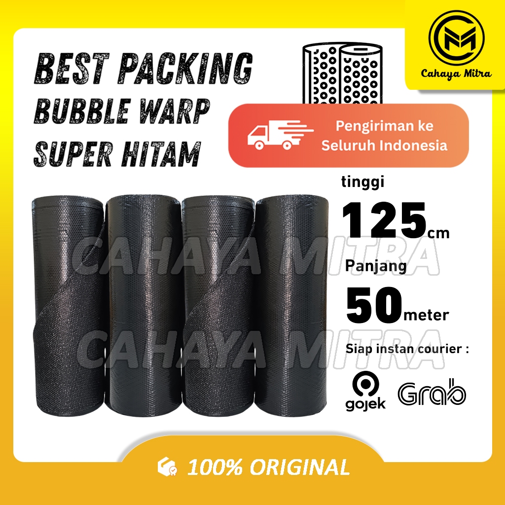 

Bubble Wrap Hitam | Bubblewrap 125 cm x 50 m | Bubble Wrap Roll Terbaru Murah