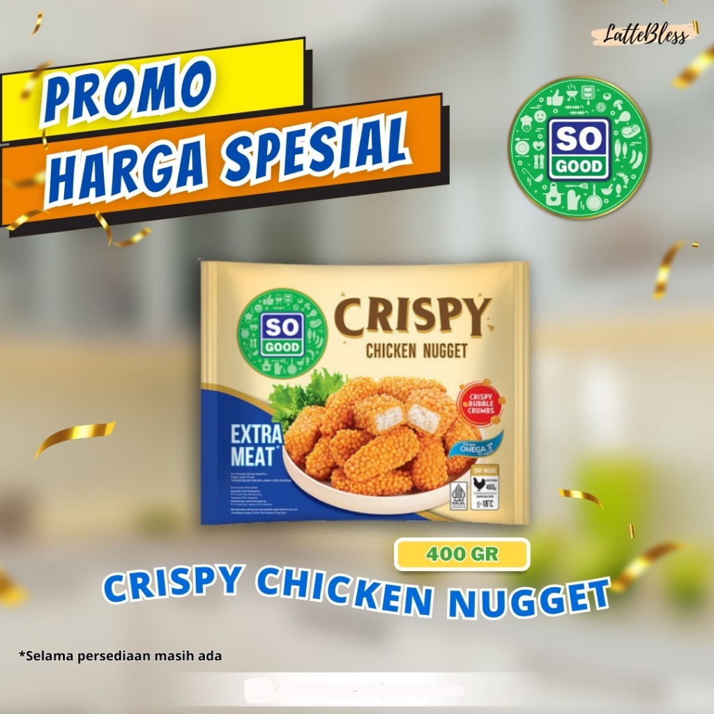 

CRISPY CHICKEN NUGGET SO GOOD 400GR HALAL