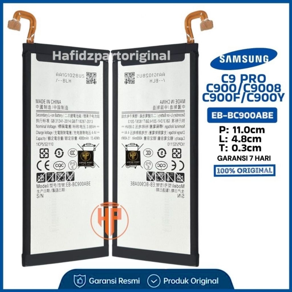 Baterai Batre Battery Samsung C9 Pro C900f Copotan Cabutan Bekas