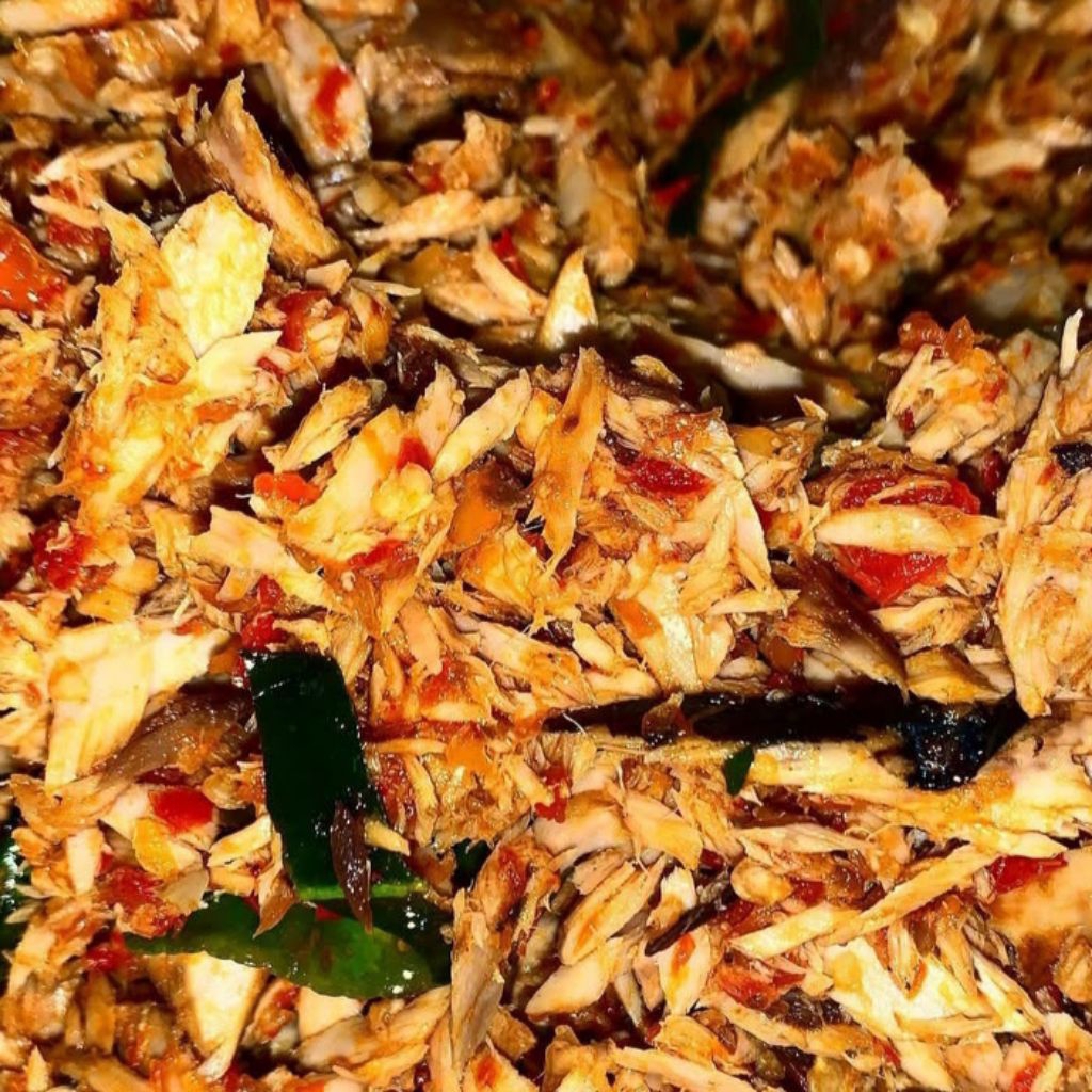 

SAMBAL IKAN TONGKOL SUWIR PEDAS GURIH 150 GRAM