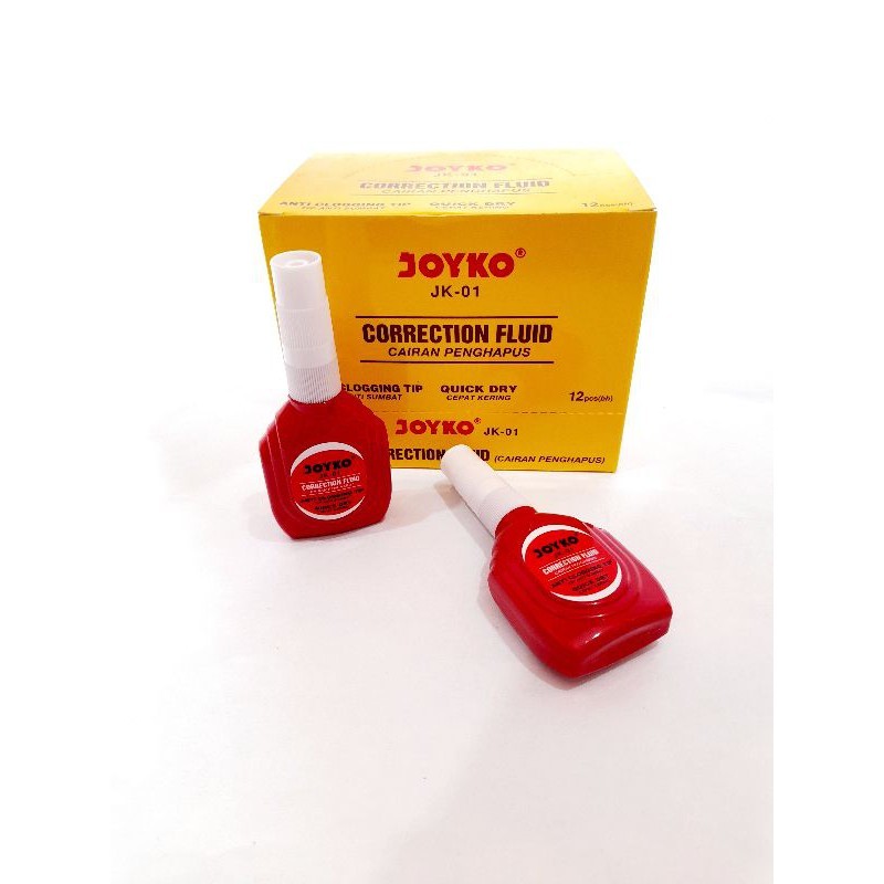 

Correction Pen Joyko JK 01 / Tipex Joyko Botol Merah / Stipo Cair Joyko ( 1pcs )