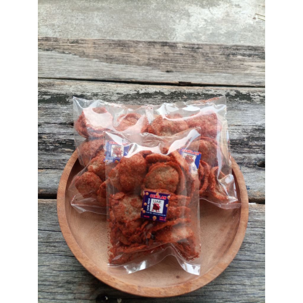 

Camilan jajan Basreng Pedas Spiral Cap Banteng Liar Homemade 2000 an