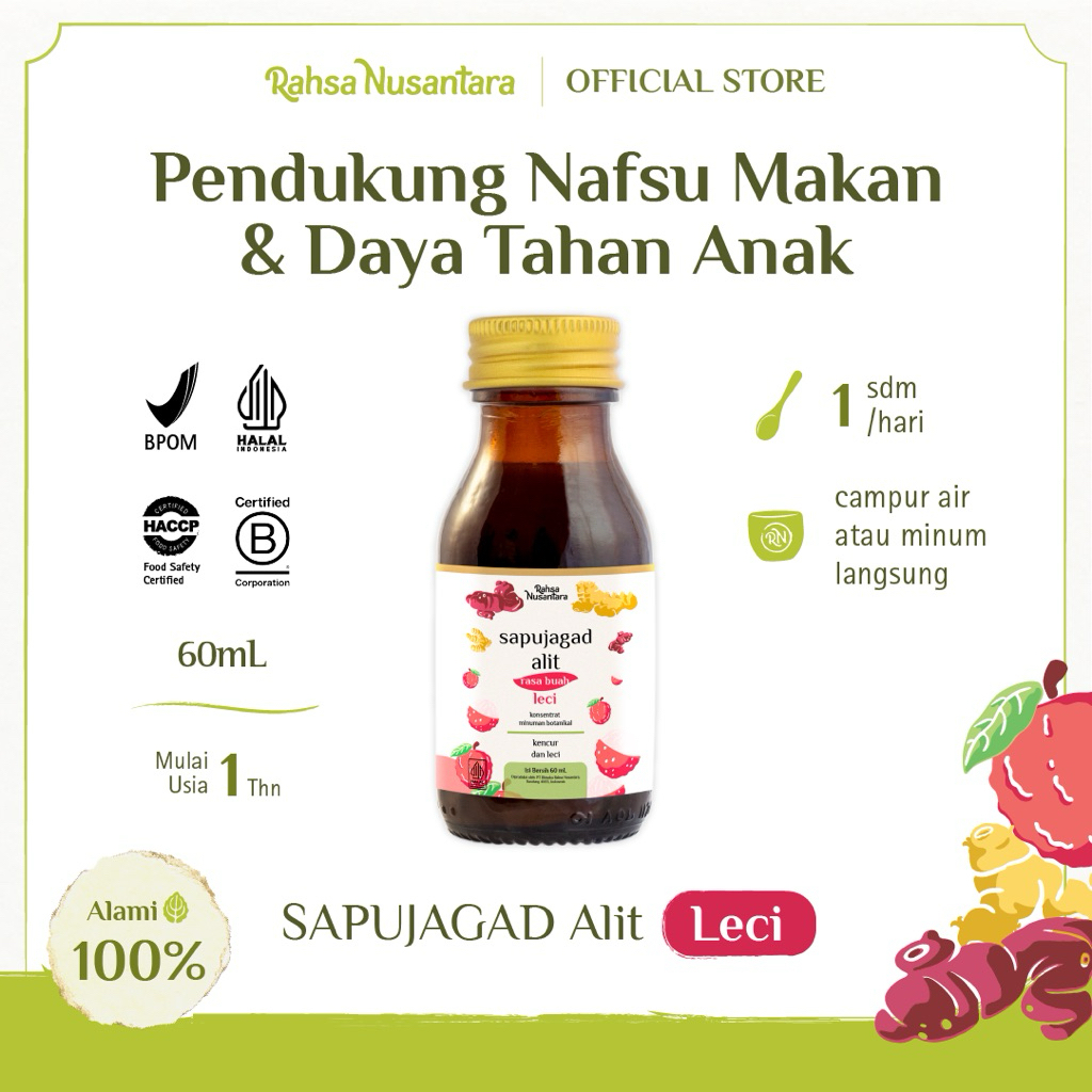 

Sapujagad Anak Rasa Leci by Rahsa Nusantara Vitamin Herbal