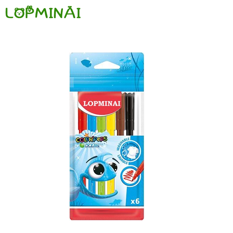

LOPMINAI watercolor pen fine head 12 colors students do not fade no smudge non-toxic children's painting watercolor