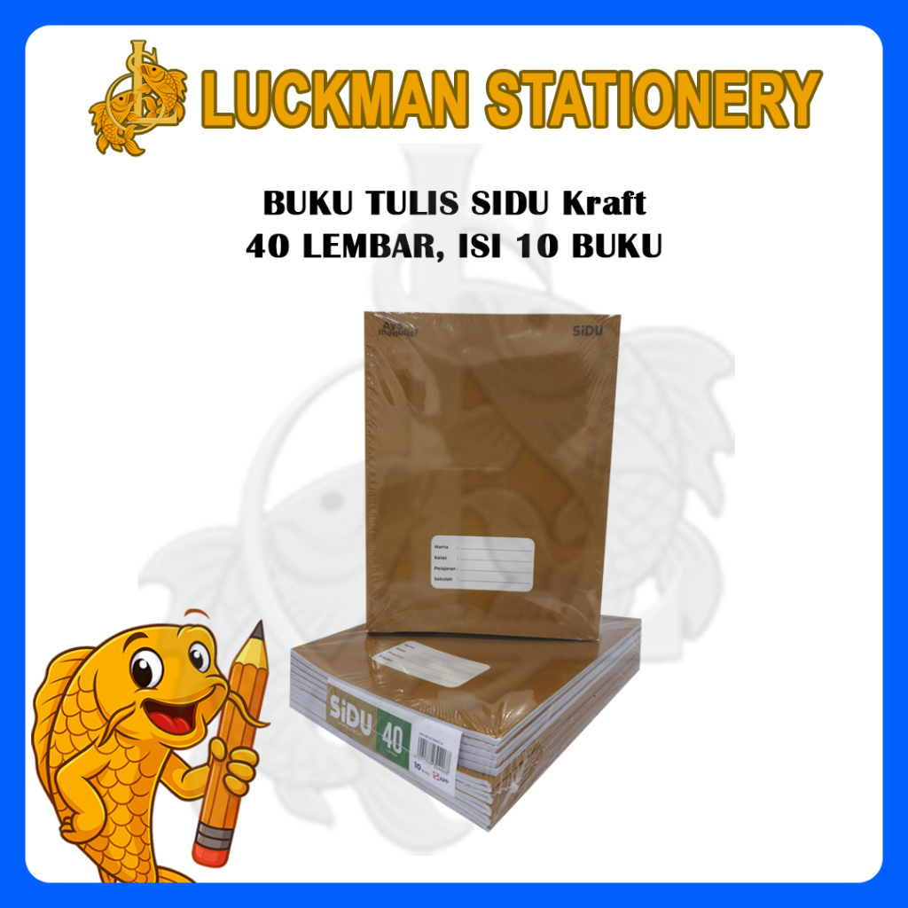 

LUCKMAN STATIONERY - BUKU TULIS SIDU KRAFT 40 LEMBAR