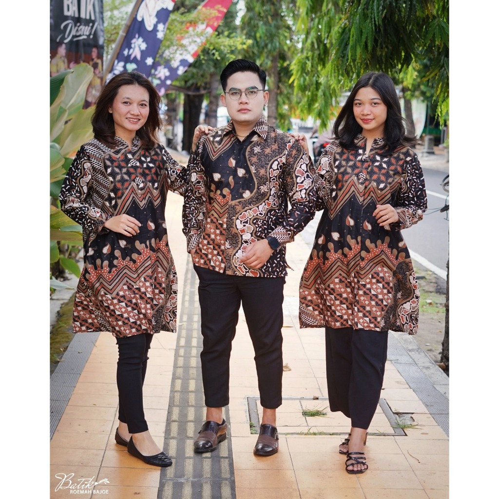 Seragam Batik Kantor Kemeja Pria Tunik Wanita Couple Modern