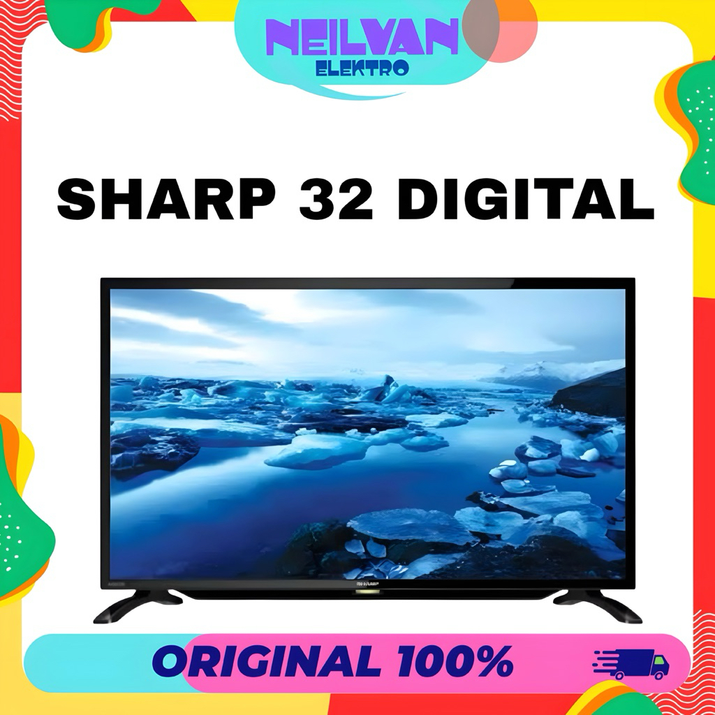 TV sharp 32 inch digital tv led sharp digital 32" baru garansi resmi