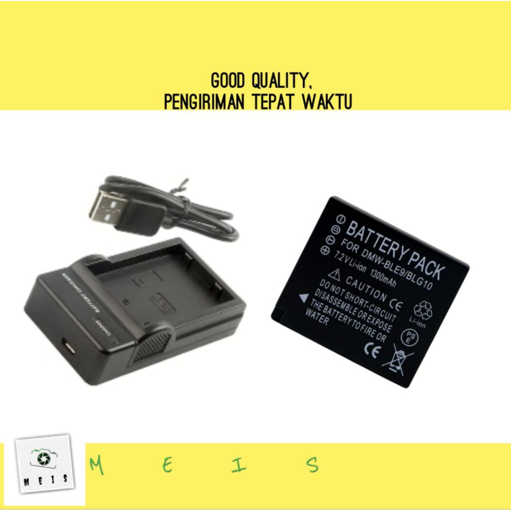 Charger & Baterai Lumix DMC TZ80 TZ90 TZ99 TZ110 TZ220 ZS100 ZS110 ZS60 ZS70 - Casan Batre