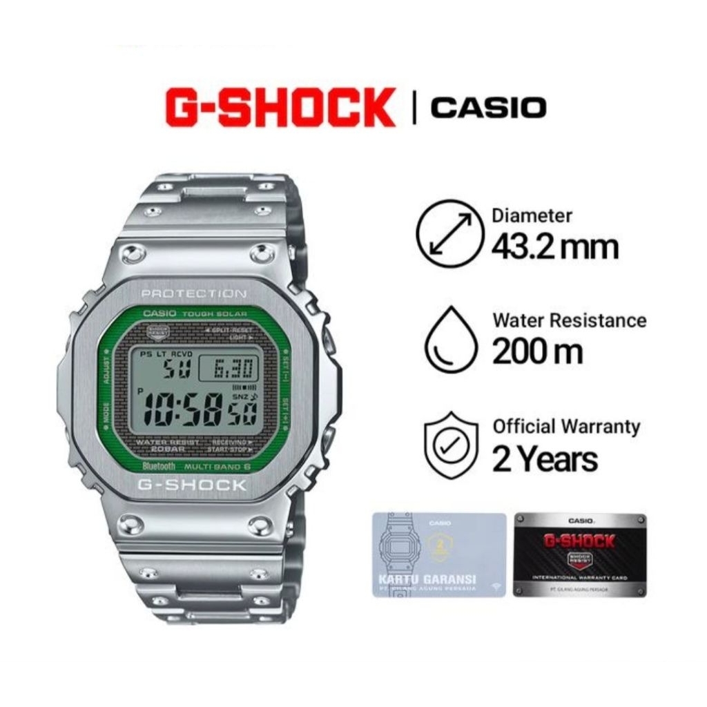 Casio G-Shock GMW-B5000D-3D / GMW-B5000D-3DR Jam Tangan Pria Original