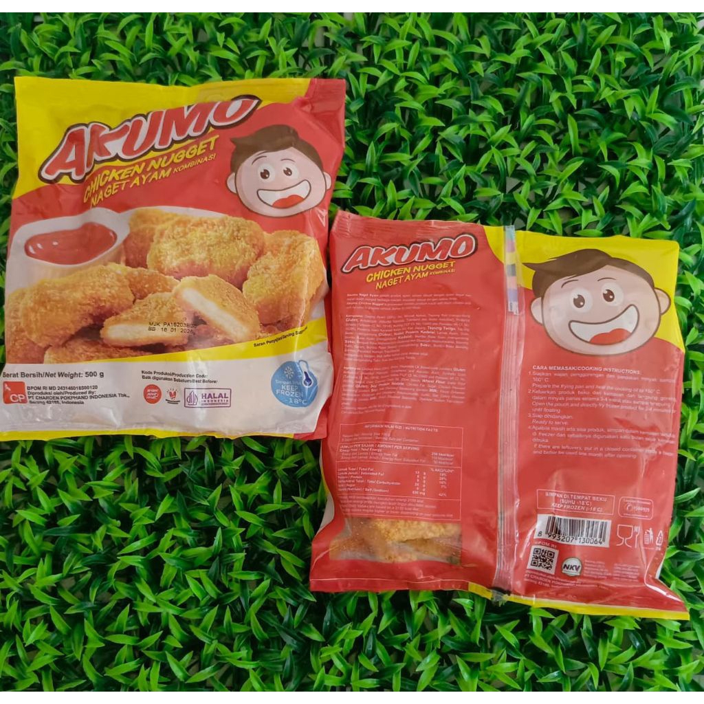 

Akumo Chicken Nugget (Naget Ayam) - Berat 500 Gr
