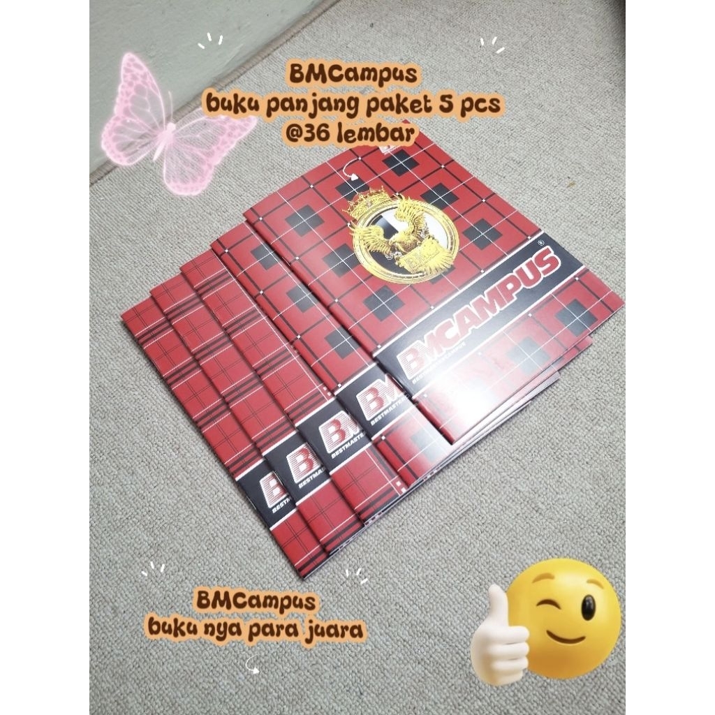 

Buku tulis BMCampus 5 pcs isi 36 lembar