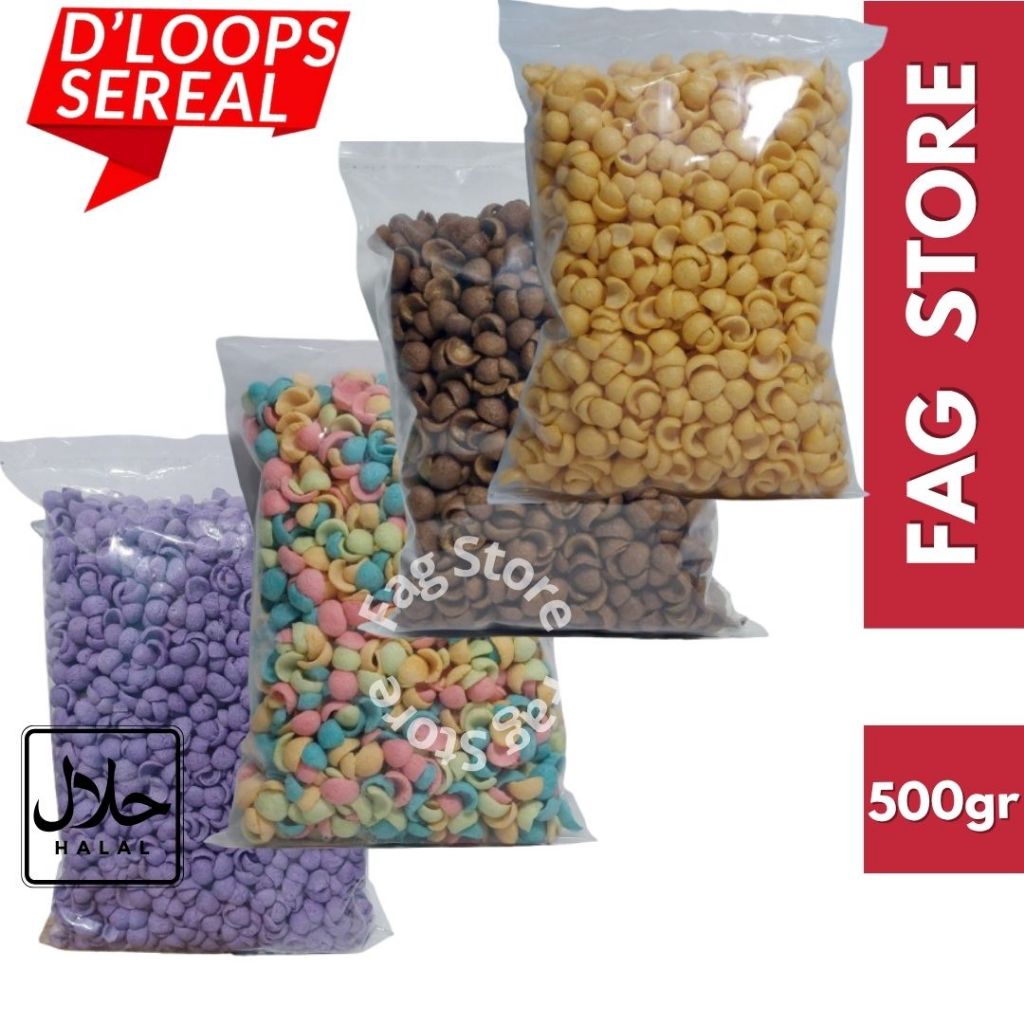 

DLOOPS Sereal Rasa Coklat Buah keju [500gr]