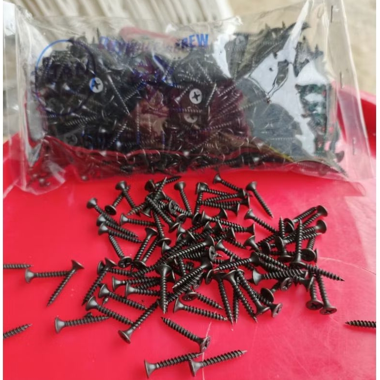 Tan Drywall screw sekrup gypsum 1" 1000 pcs