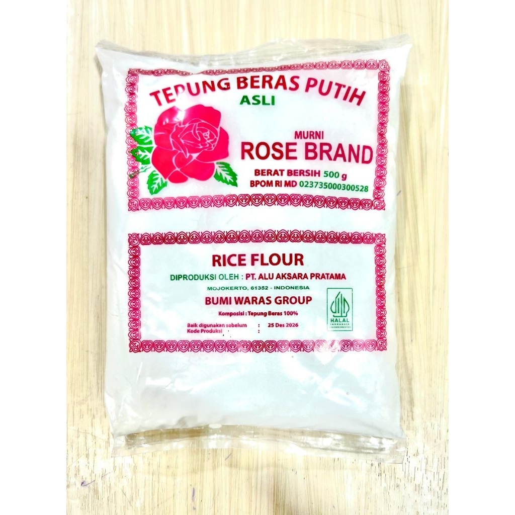 

Tepung Beras Putih Rose Brand 500gr