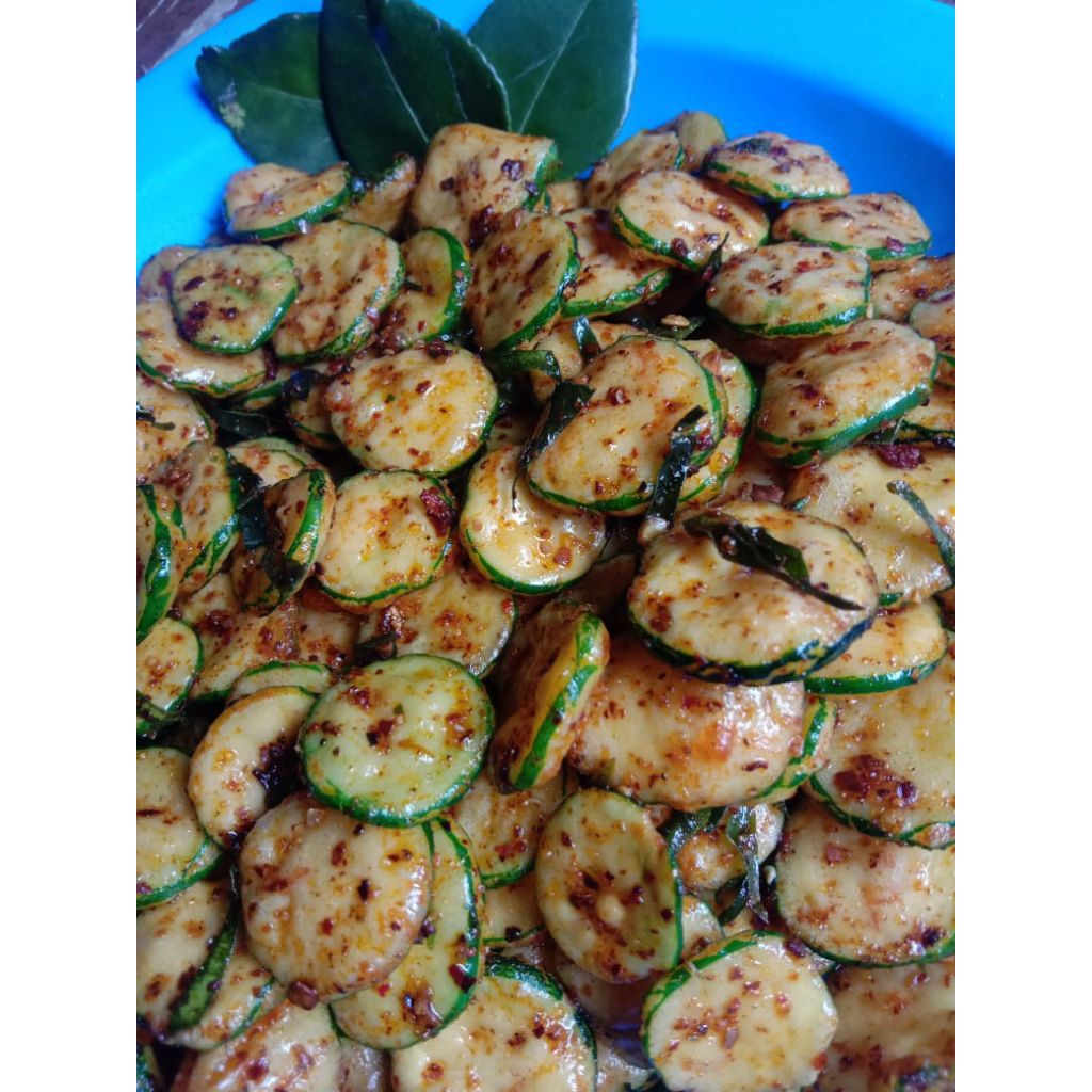 

sebring krupuk jengkol bulat pedas asin daun jeruk bumbu cikruh melimpah