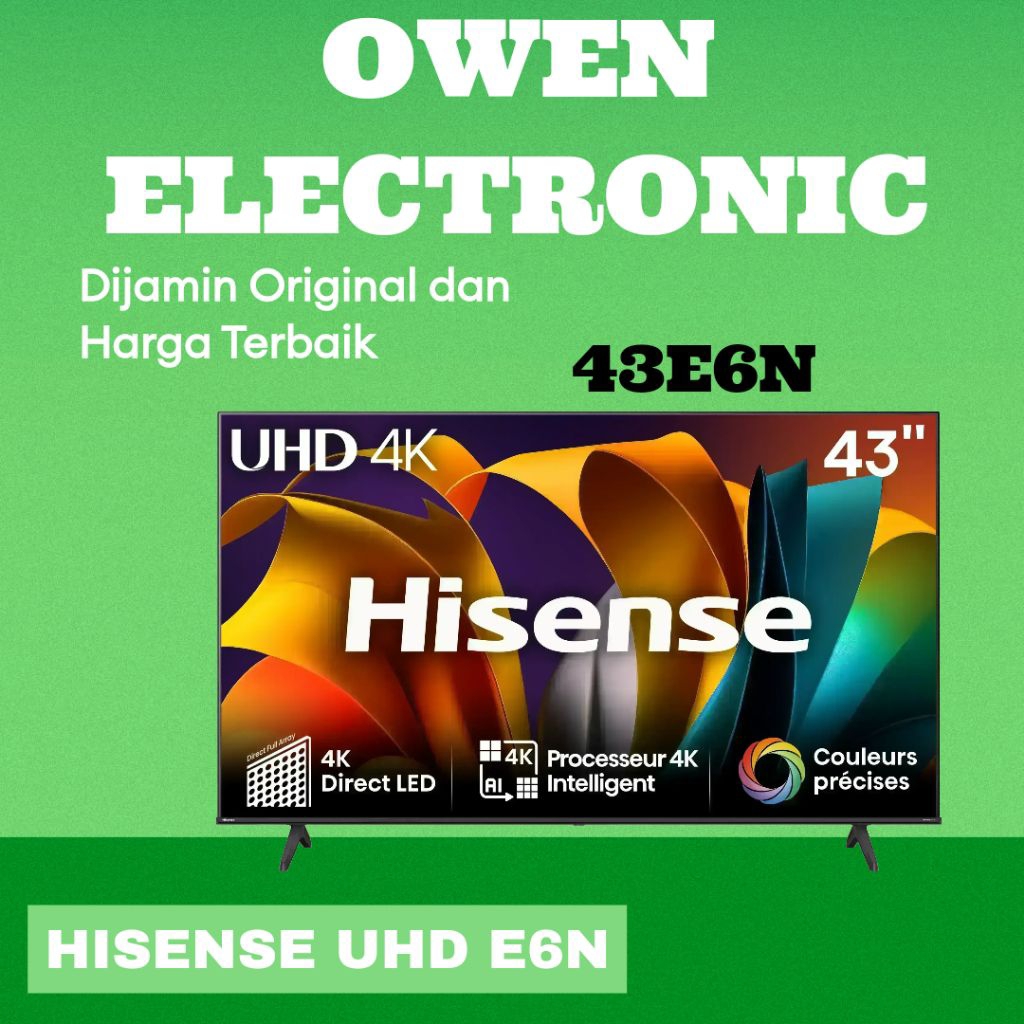 HISENSE 43E6N 4K Google TV 43 Inch