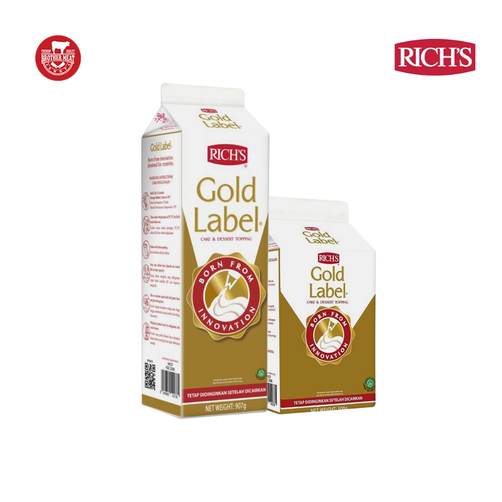 

RICH'S Gold Label Whipping Cream / Cake & Dessert Topping - Brothermeatshop