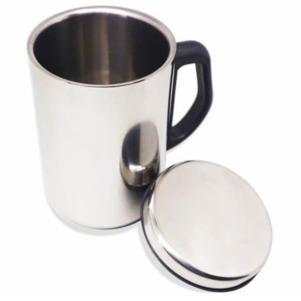 Mug stainless Tahan panas 500 ml/ Mug stainless tahan panas dan dingin 500 ml