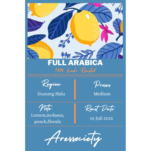 

FULL ARABICA COFFE GUNUNG HALU JAWA BARAT ( 1 Kg ) Espreso based speciality Coffe Arabica Beans