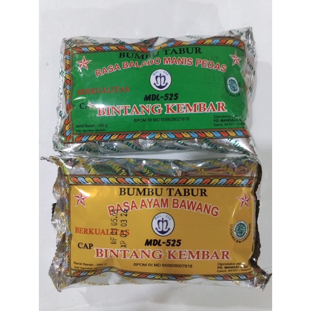 

BUMBU TABUR CAP BINTANG KEMBAR 250GR
