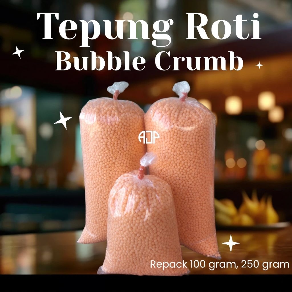 

Tepung Roti Bubble Crumb Kiloan | Repack 100 gr 250 gr 500 gr